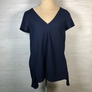 Zara V neck with keyhole exposed back top